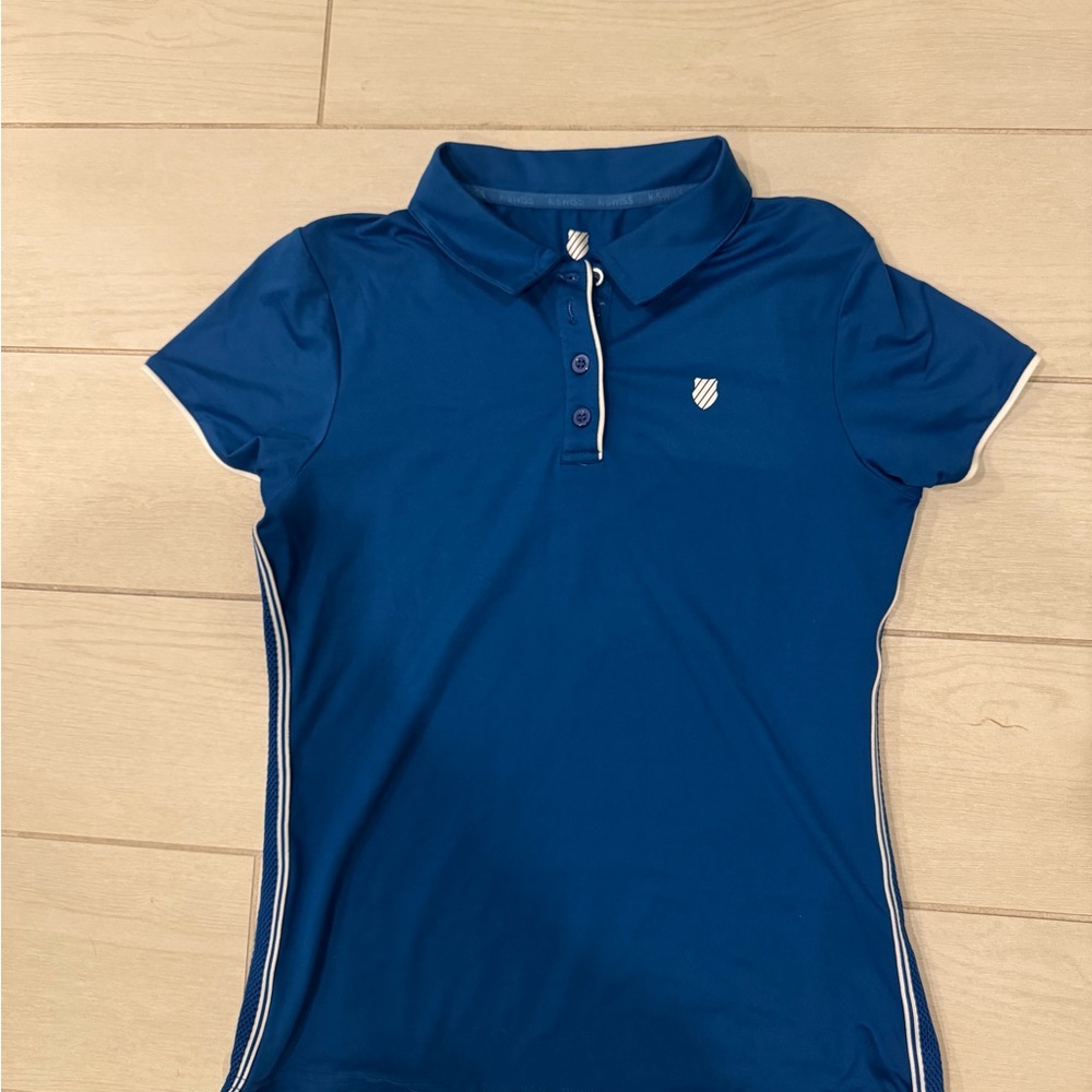 K-Swiss royal blue polo athletic shirt